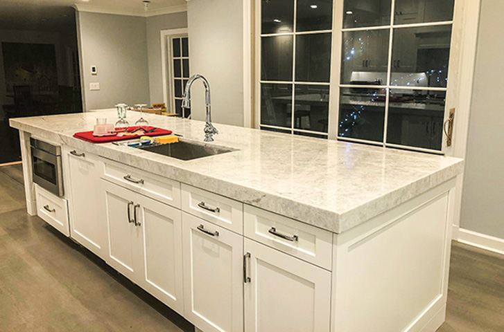 Kitchen Marble Countertops, How To Keep Marble Countertops Shiny